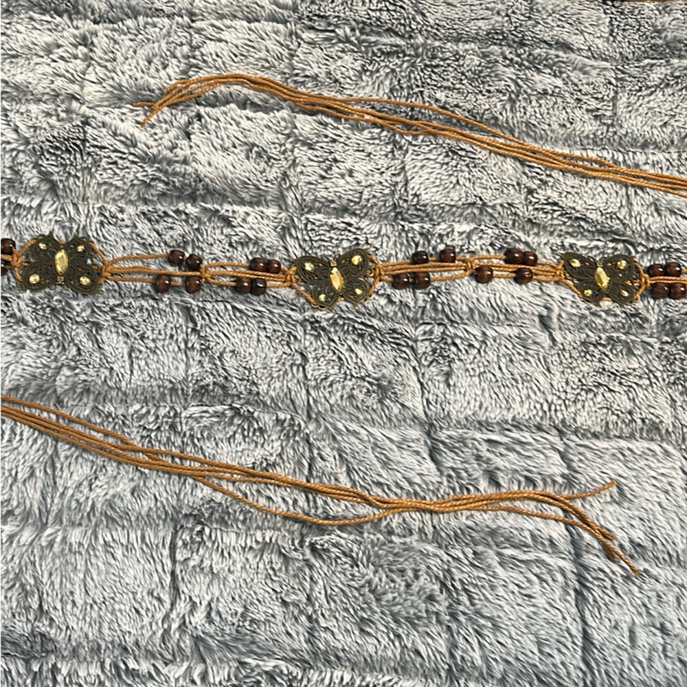 Bohemian Beaded Necklace with Butterflies